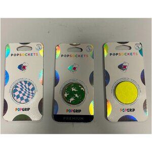 PopSockets PopGrip 3 Design Cell Phone Grip & Stand 3Pk